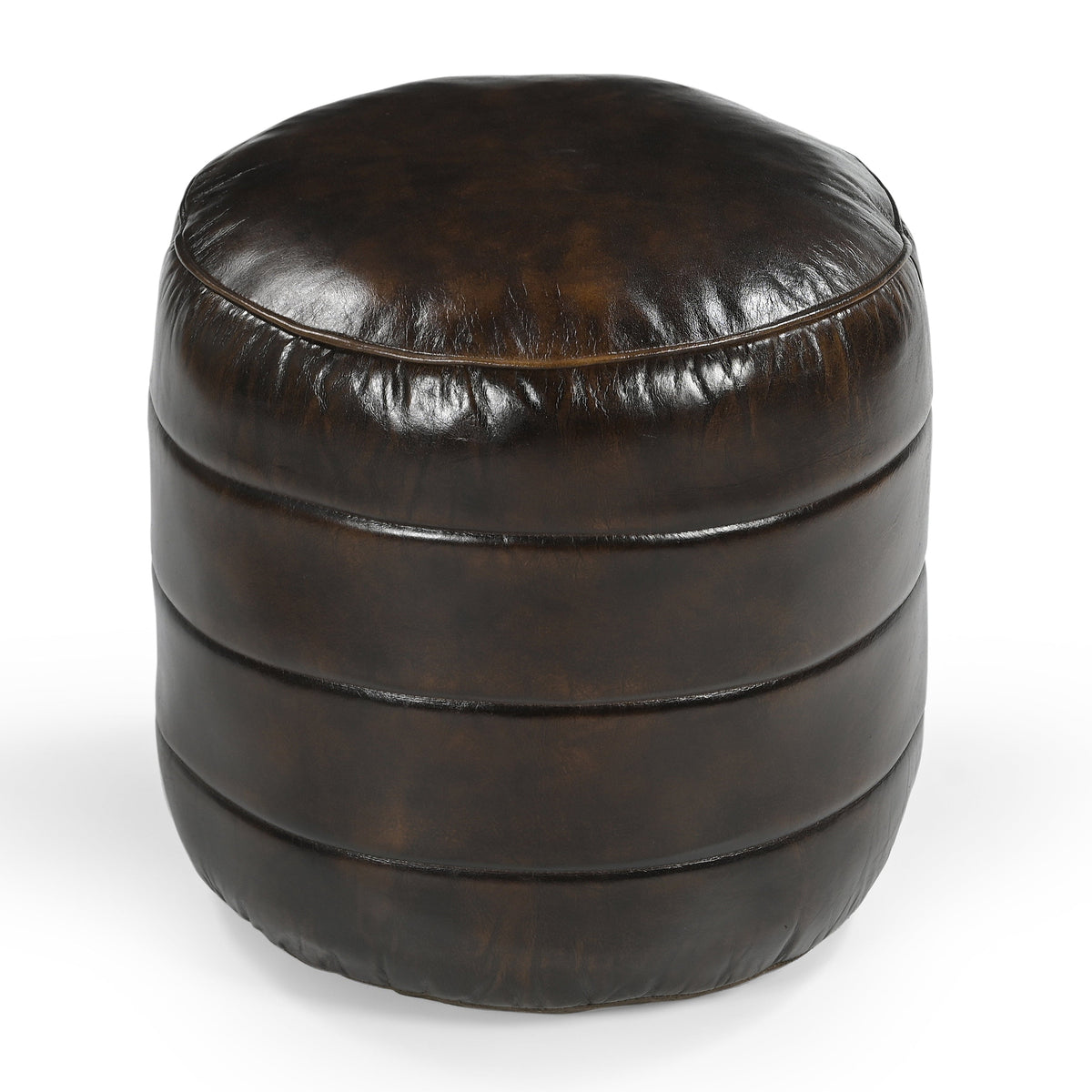 BRONWYN GENUINE LEATHER OTTOMAN